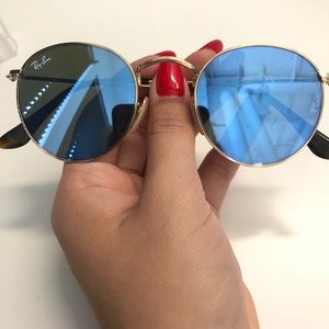 Ray Ban round flat lenses